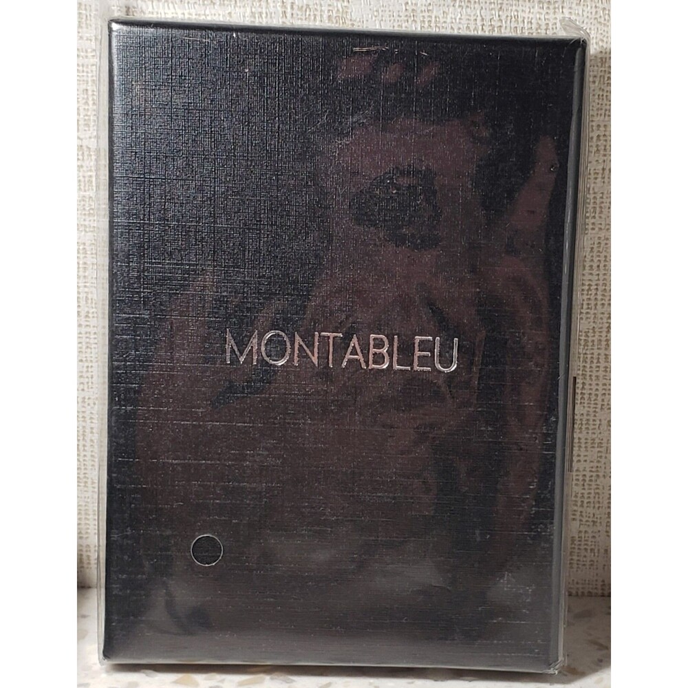 Montableu Credit Card Holder Slim Wallet for Men Black - Stylish Luxurious - NEW - Picture 4 of 4